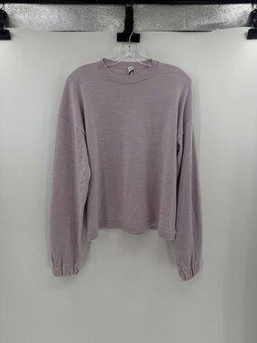 Scanlan Theodore Women's Crewneck Merino Wool Sweater - Lavender - Small